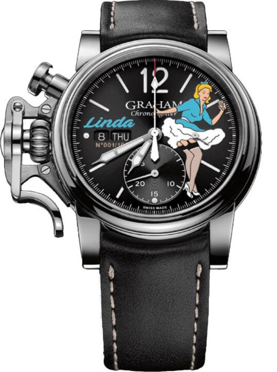 Review Replica Graham Watch Chronofighter Vintage Nose Art Linda Limited Edition 2CVAS.B27A.L127S